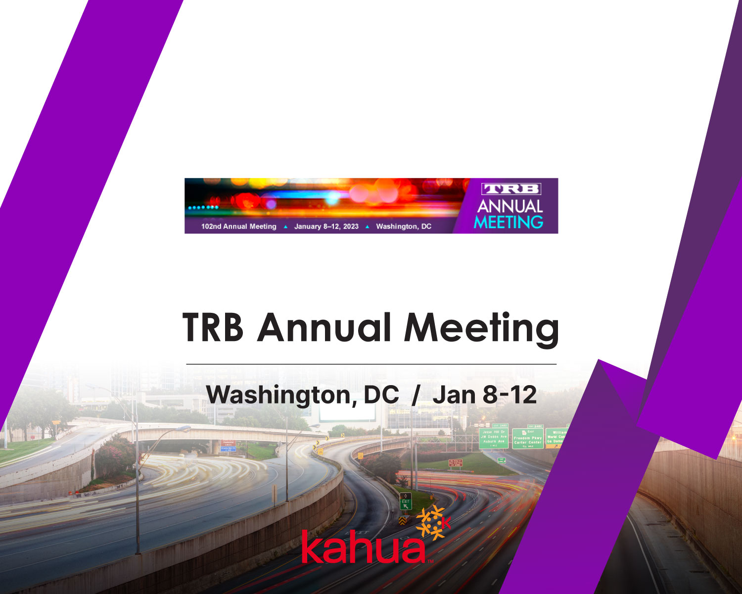 TRB Annual Meeting Construction Transportation Events Kahua Event